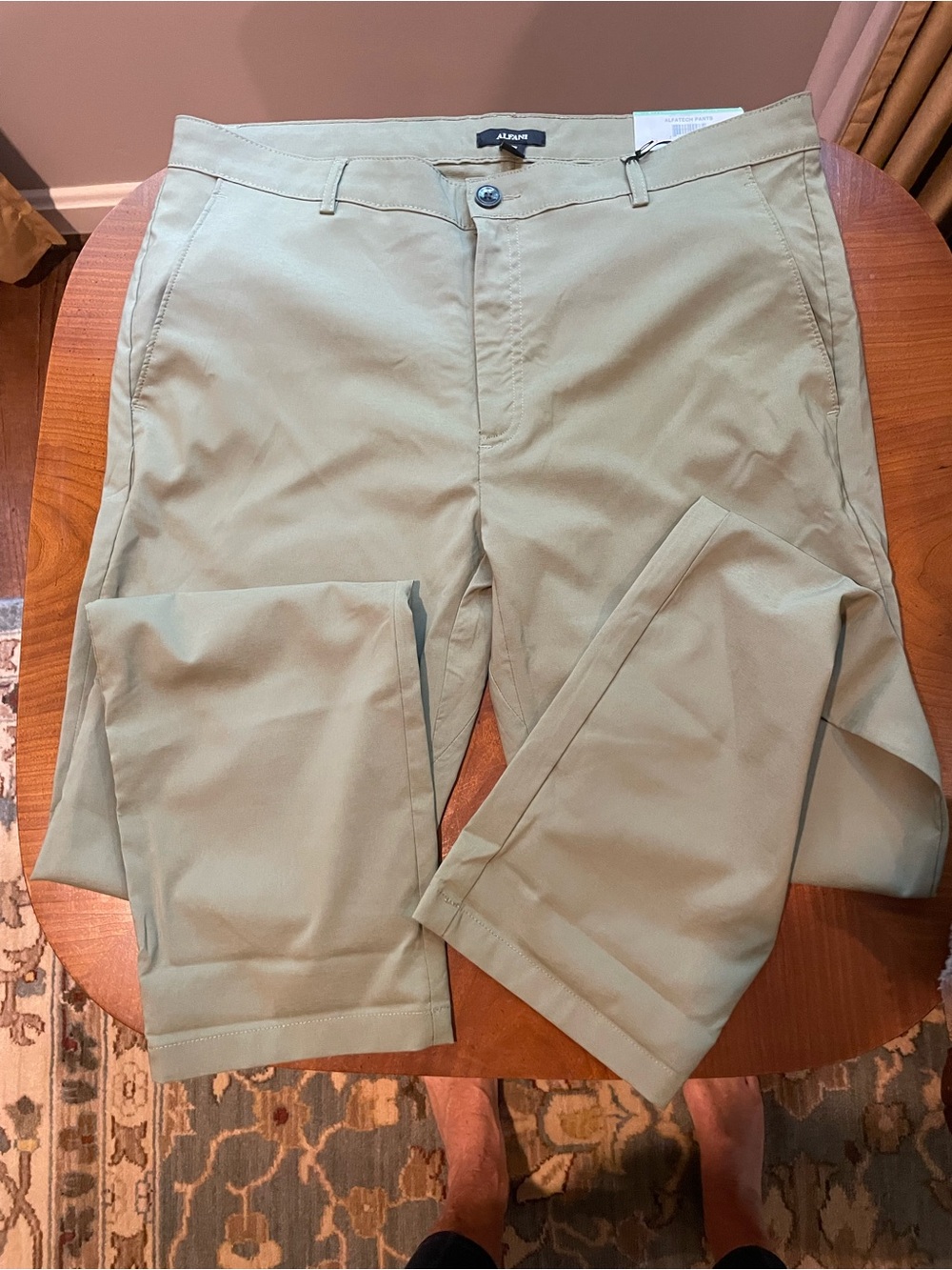 Alfani Men's Light Green Tek Chino Pants NWT